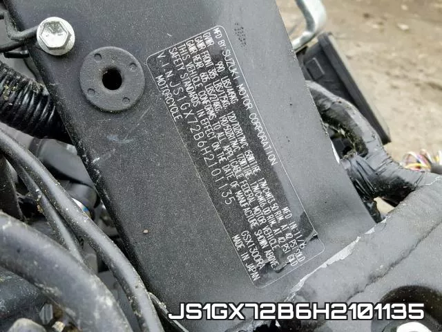 JS1GX72B6H2101135 фото 2