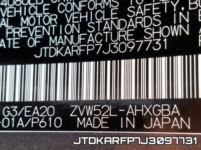 JTDKARFP7J3097731 фото 2