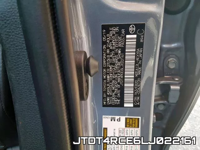 JTDT4RCE6LJ022161 фото 2
