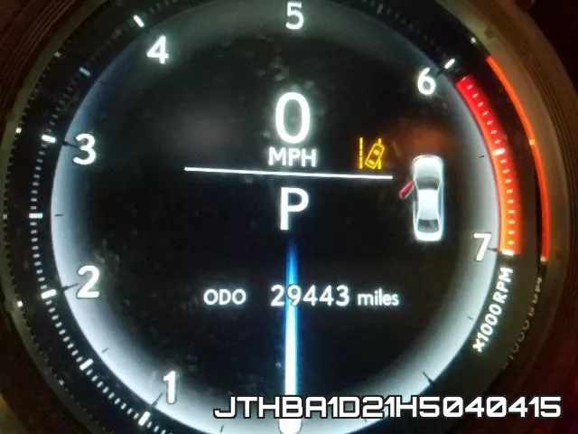 JTHBA1D21H5040415 фото 9