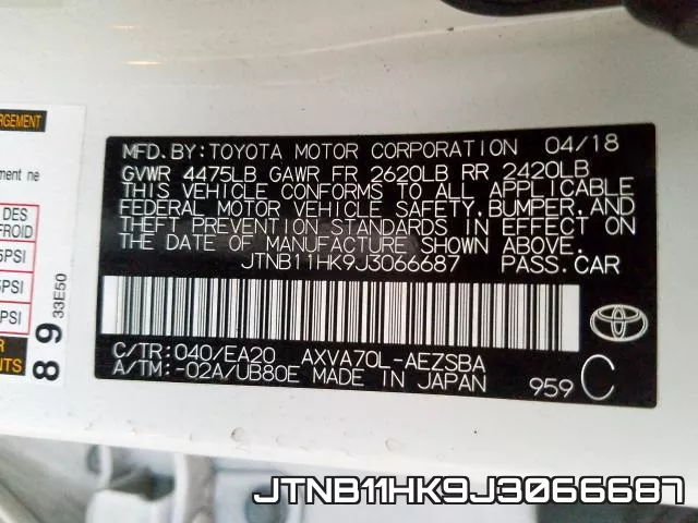JTNB11HK9J3066687 фото 2