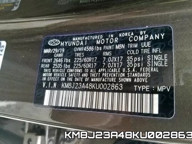 KM8J23A48KU002863 фото 2