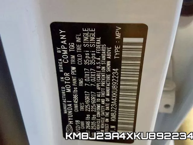 KM8J23A4XKU892234 фото 2