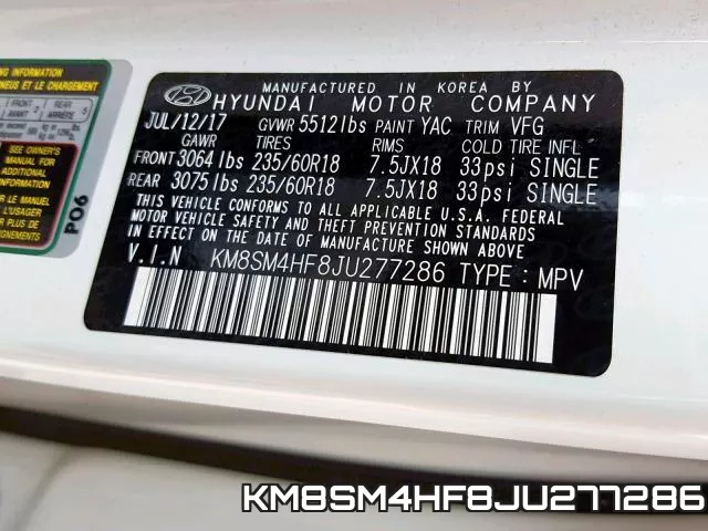 KM8SM4HF8JU277286 фото 2