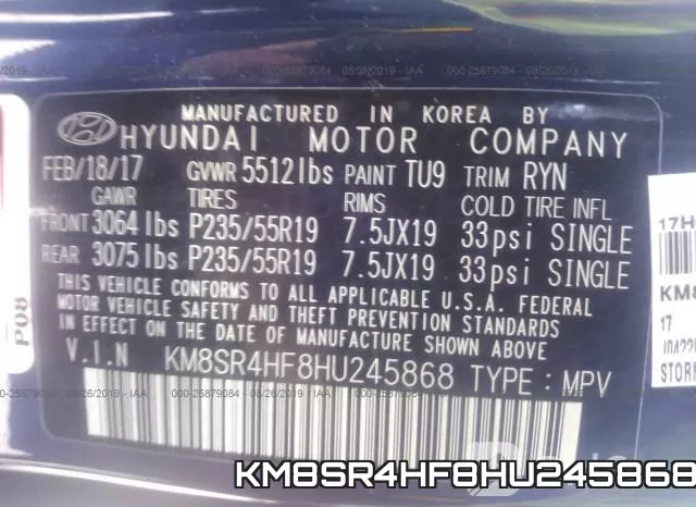 KM8SR4HF8HU245868 фото 10