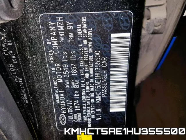 KMHCT5AE1HU355500 фото 2