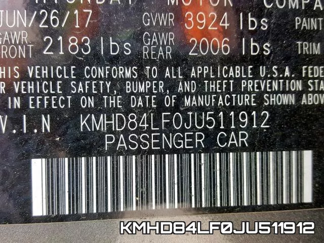 KMHD84LF0JU511912 фото 2