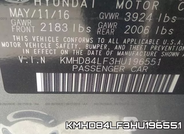 KMHD84LF3HU196551 фото 9
