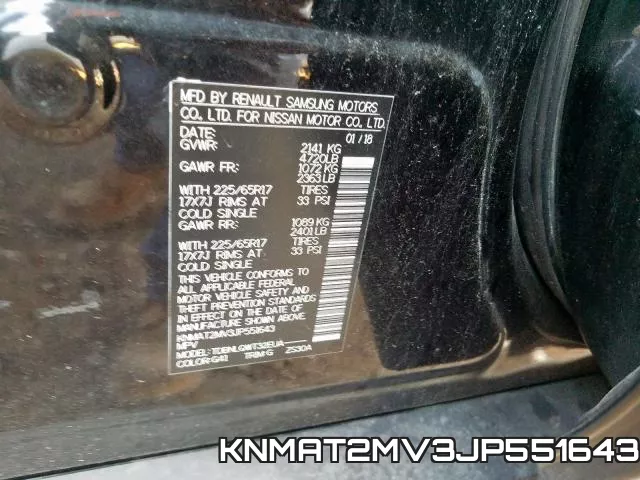 KNMAT2MV3JP551643 фото 2