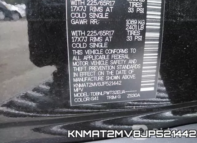 KNMAT2MV8JP521442 фото 8