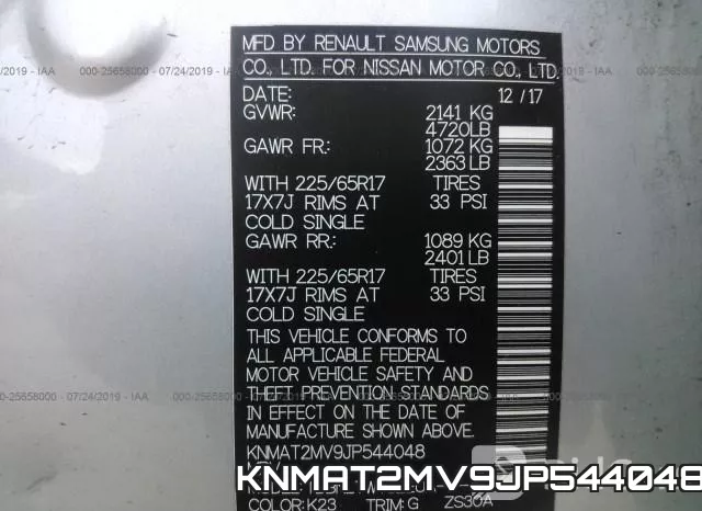 KNMAT2MV9JP544048 фото 10