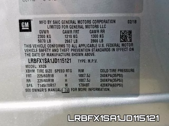 LRBFX1SA1JD115121 фото 2