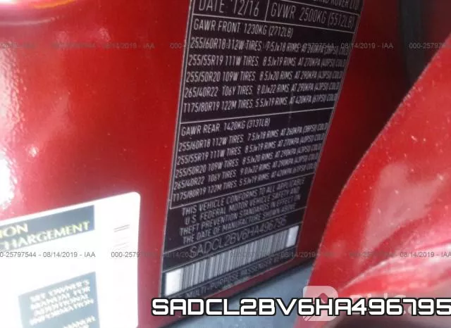 SADCL2BV6HA496795 фото 10