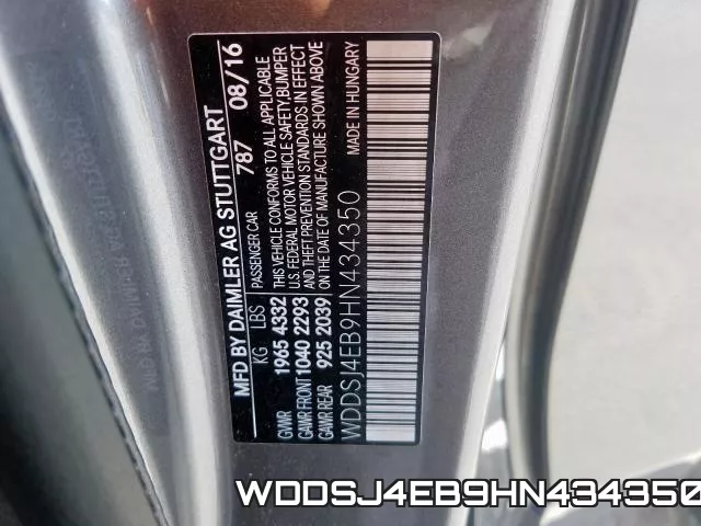 WDDSJ4EB9HN434350 фото 2