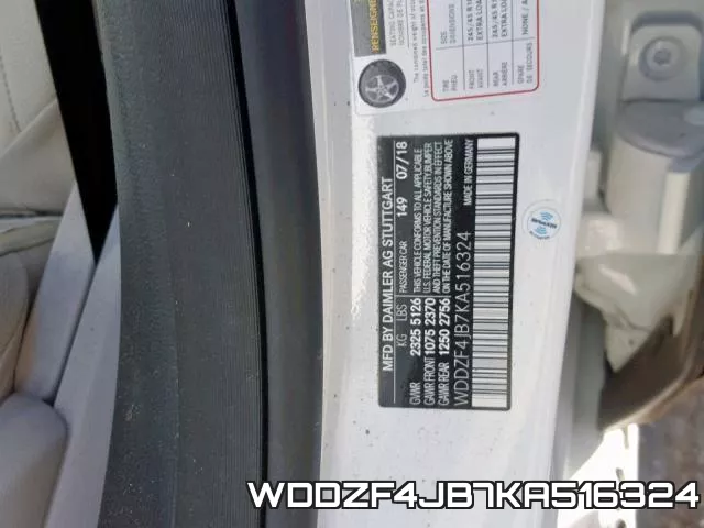 WDDZF4JB7KA516324 фото 2