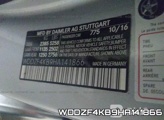 WDDZF4KB9HA141866 фото 10