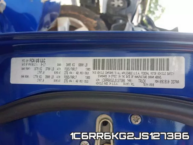 1C6RR6KG2JS127386 фото 2