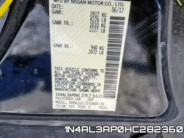 1N4AL3AP0HC282360 фото 2