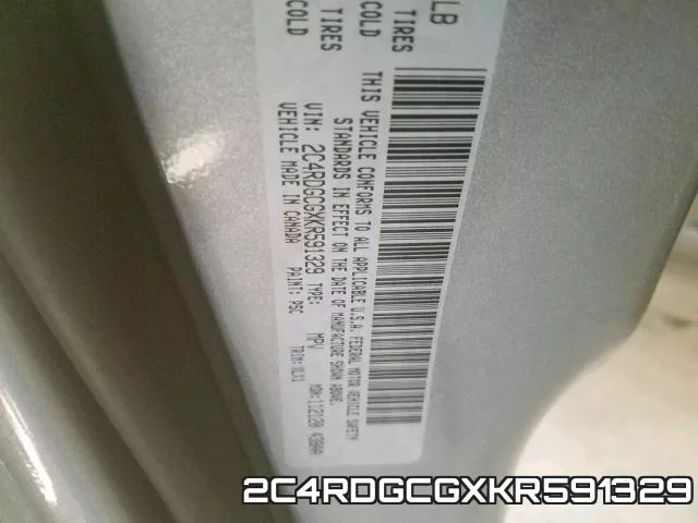 2C4RDGCGXKR591329 фото 2
