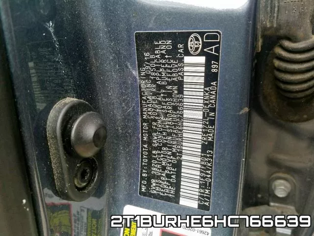 2T1BURHE6HC766639 фото 2