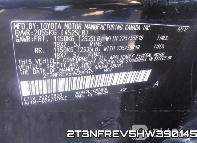 2T3NFREV5HW390145 фото 10