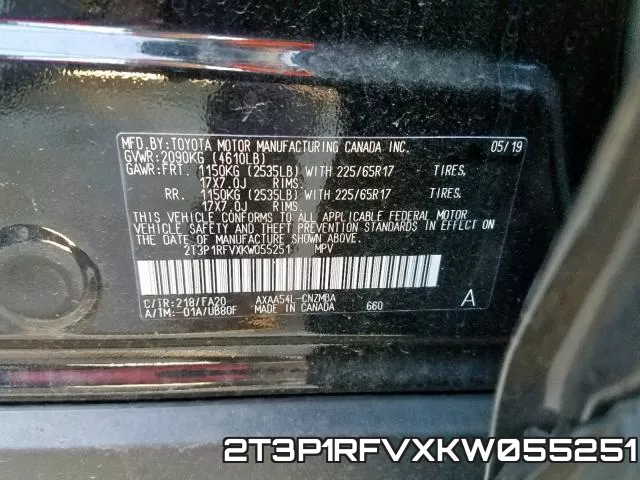 2T3P1RFVXKW055251 фото 2