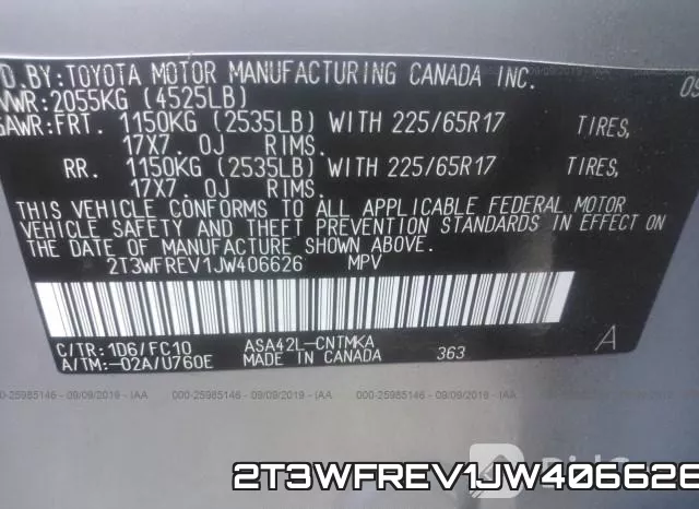 2T3WFREV1JW406626 фото 10