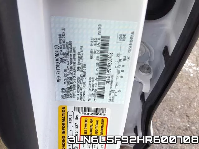 3LN6L5F92HR600708 фото 2