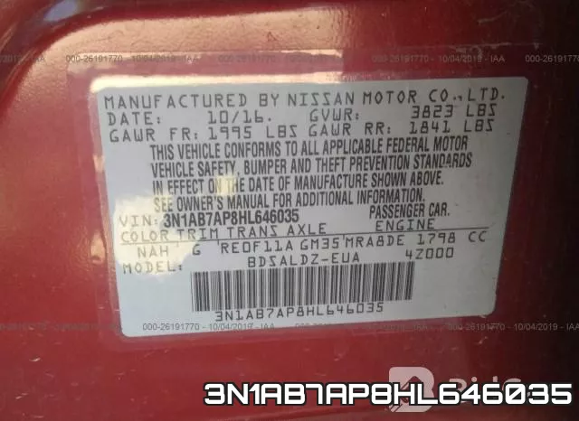 3N1AB7AP8HL646035 фото 10
