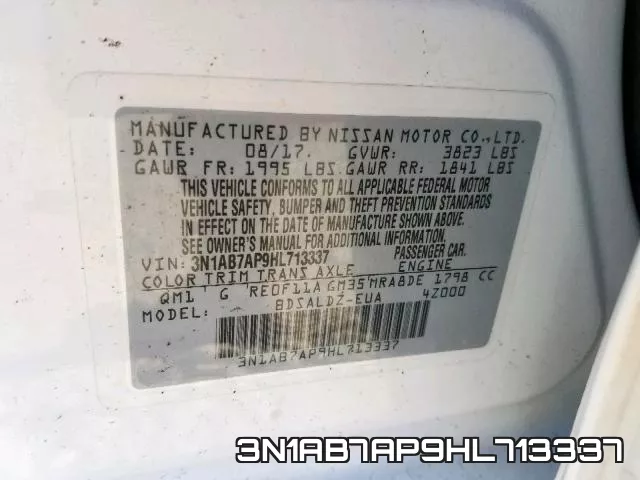 3N1AB7AP9HL713337 фото 2