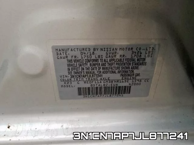 3N1CN7AP7JL877241 фото 2