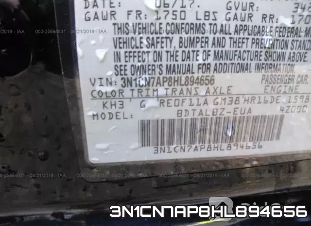 3N1CN7AP8HL894656 фото 9