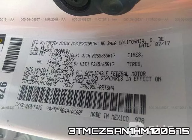 3TMCZ5AN1HM100675 фото 7