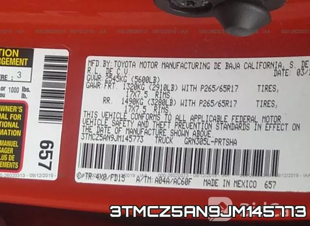 3TMCZ5AN9JM145773 фото 10
