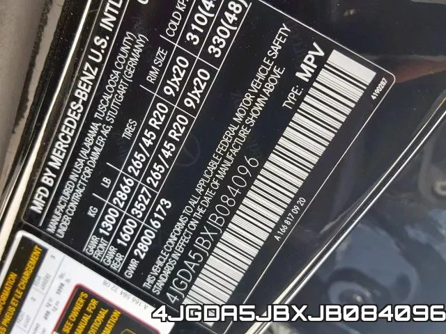 4JGDA5JBXJB084096 фото 2