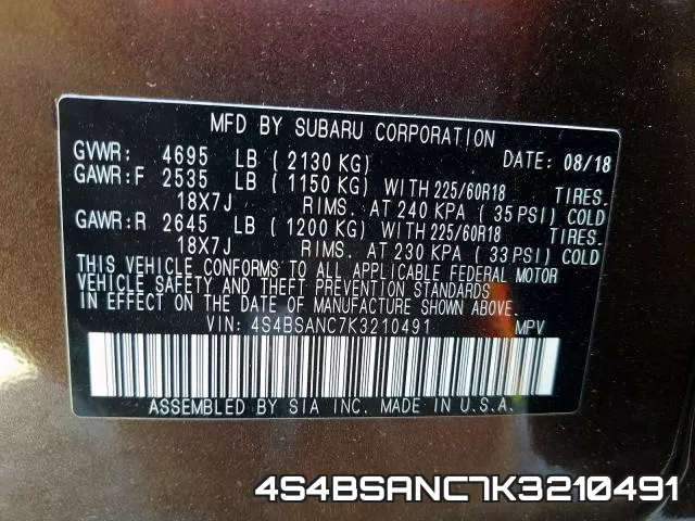 4S4BSANC7K3210491 фото 2
