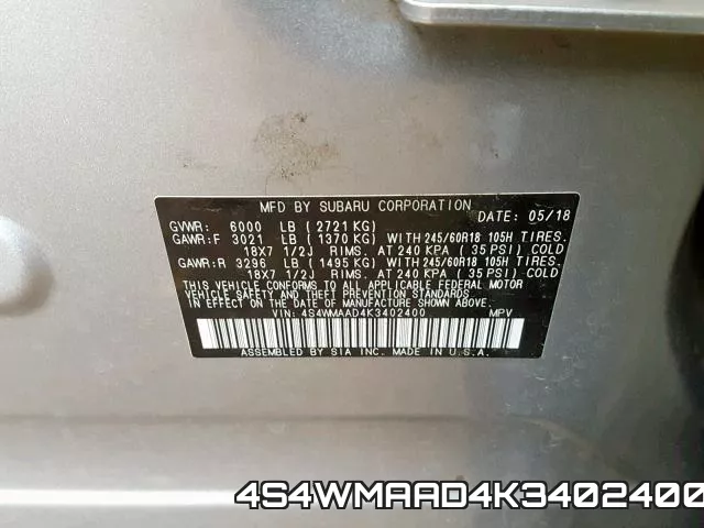 4S4WMAAD4K3402400 фото 2