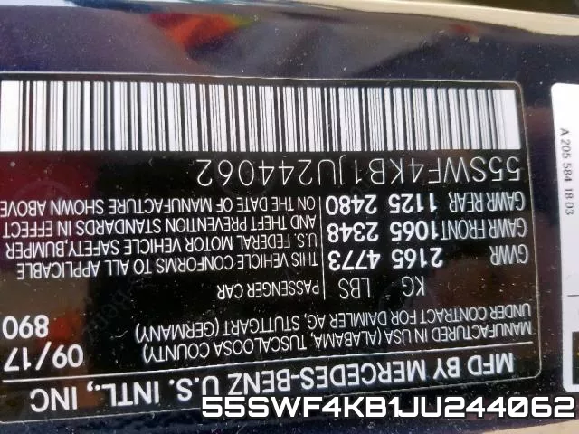 55SWF4KB1JU244062 фото 2