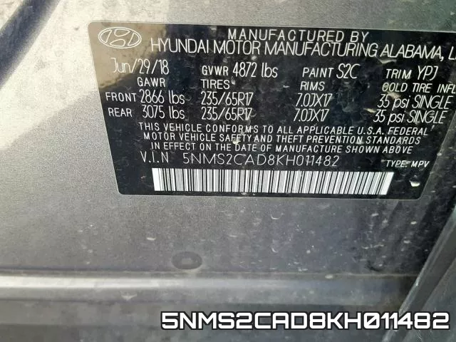 5NMS2CAD8KH011482 фото 2