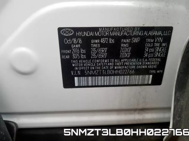 5NMZT3LB0HH022766 фото 2