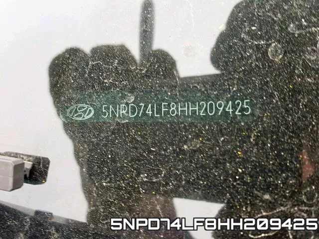 5NPD74LF8HH209425 фото 2