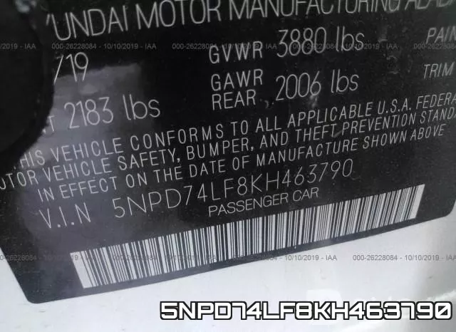 5NPD74LF8KH463790 фото 10
