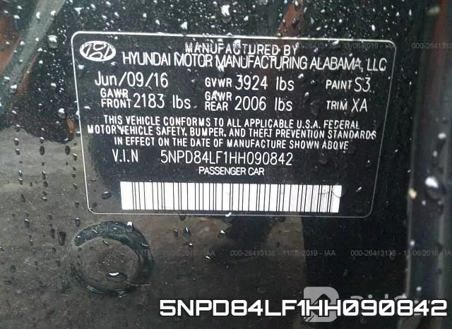 5NPD84LF1HH090842 фото 10