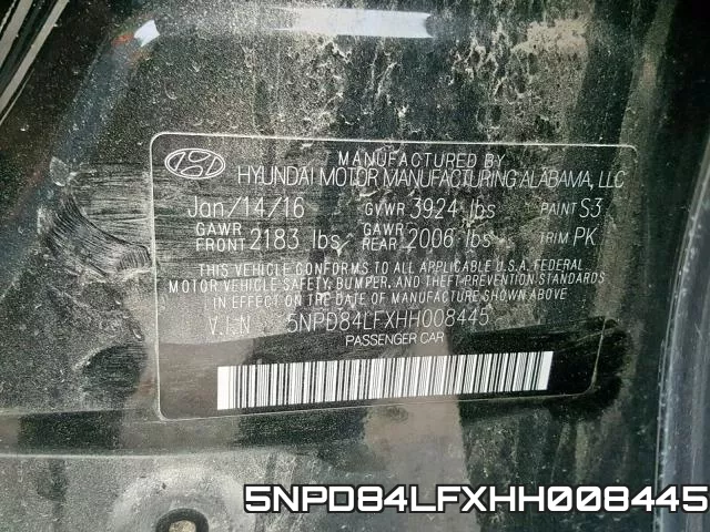 5NPD84LFXHH008445 фото 2