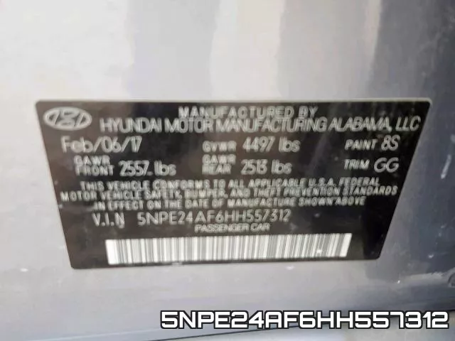 5NPE24AF6HH557312 фото 2