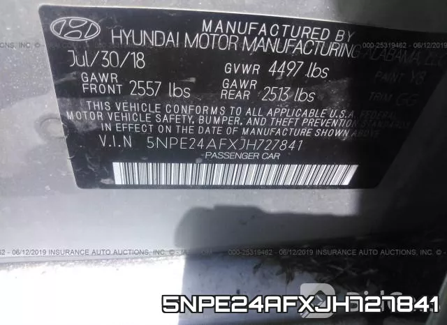 5NPE24AFXJH727841 фото 10
