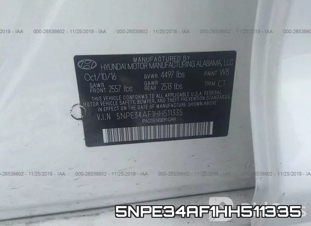 5NPE34AF1HH511335 фото 10