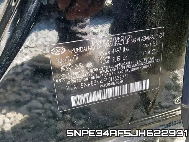 5NPE34AF5JH622931 фото 2
