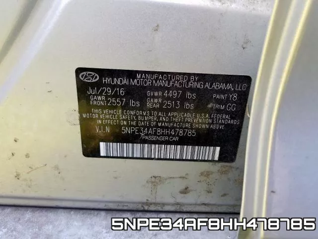 5NPE34AF8HH478785 фото 2