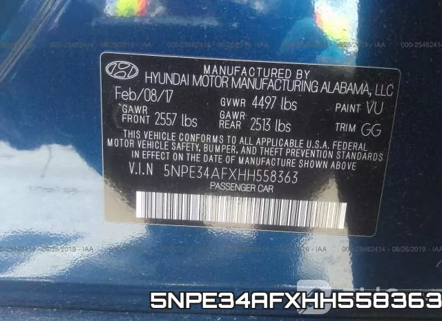 5NPE34AFXHH558363 фото 10